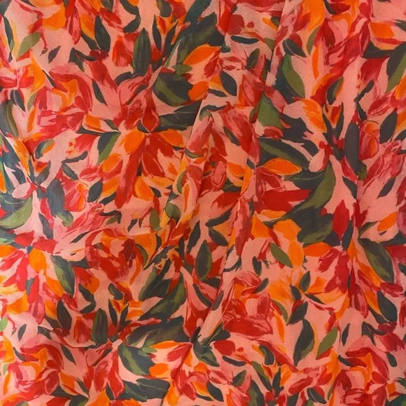 NWT 89th & Madison Pink Floral V-neck Maxi Dress - Picture 9 of 10